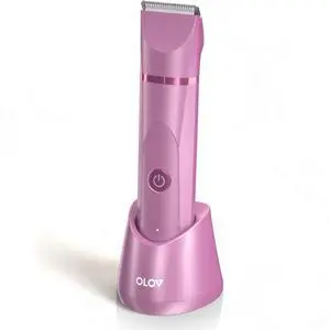 Electric Body Hair Trimmer - Groin Trimmer for Men - Bikini Trimmer Women - Wet/Dry Shaver Groomer, Replaceable Ceramic Blade Heads, USB Recharge Dock, Waterproof Hygiene Razor, Pink Electric Body Hair Trimmer - Groin Trimmer for Men - Bikini Trimmer Women - Wet/Dry Shaver Groomer, Replaceable Ceramic Blade Heads, USB Recharge Dock, Waterproof Hygiene Razor, Pink