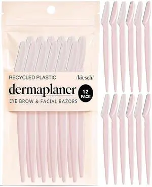 Dermaplane Razor for Women Face Face Razors for Women & Men, Eyebrow Trimmer & Face Shaver Exfoliating Facial Razor & Skin Care Tool for Smoother Skin - Blush, 12 pcs Dermaplane Razor for Women Face Face Razors for Women & Men, Eyebrow Trimmer & Face Shaver Exfoliating Facial Razor & Skin Care Tool for Smoother Skin - Blush, 12 pcs