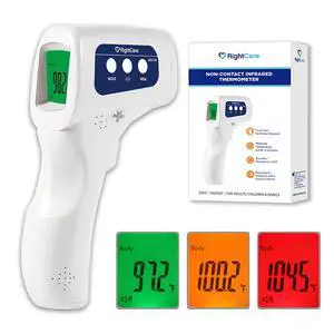 No-Touch Infrared Forehead Thermometer with Instant Results for School, Home, and Businesses, 1 Count No-Touch Infrared Forehead Thermometer with Instant Results for School, Home, and Businesses, 1 Count