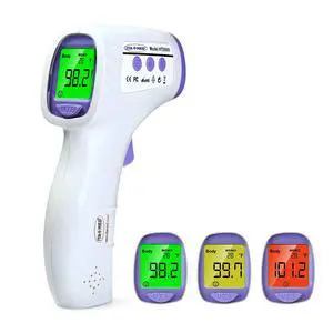 Digital Non-Contact Infrared Forehead Thermometer for Adults & Kids, Accurate Instant Reading, Dual Mode Body & Surface C / F, Intelligent Temperature/Fever Alert, Batteries Included Digital Non-Contact Infrared Forehead Thermometer for Adults & Kids, Accurate Instant Reading, Dual Mode Body & Surface C / F, Intelligent Temperature/Fever Alert, Batteries Included