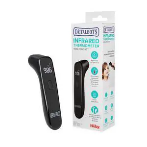Non-Contact Acrylic Infrared Thermometer with Led Screen, Fever Warning Indicator, Accurate 1 S Reading for Baby, Kids, Adults, Black Non-Contact Acrylic Infrared Thermometer with Led Screen, Fever Warning Indicator, Accurate 1 S Reading for Baby, Kids, Adults, Black