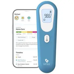 QuickScan Smart Forehead Thermometer for Adults, Kids and Babies, No-Touch Digital Thermometer, App-Connected Family Health Tracking, Fast Accurate Fever Readings QuickScan Smart Forehead Thermometer for Adults, Kids and Babies, No-Touch Digital Thermometer, App-Connected Family Health Tracking, Fast Accurate Fever Readings
