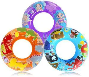3-Pack Kids Pool Floats with Dinosaur/Pirate/Mermaid Design Pool Toys for Toddler, 27.5 Inflatable Swim Rings, Inner Tube for Floating Age 3-8Premium Floaties & Water Toys for Summer Beach Party 3-Pack Kids Pool Floats with Dinosaur/Pirate/Mermaid Design Pool Toys for Toddler, 27.5 Inflatable Swim Rings, Inner Tube for Floating Age 3-8Premium Floaties & Water Toys for Summer Beach Party