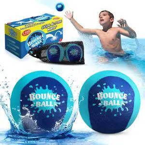 Water Skipping Ball | 2-Pack Bounce Balls | Water Bouncing Beach Balls & Grip Ball | Pool Toys for Kids Age 5-8-12 | Great Summer Water Toy for Beach Swimming Pool River Lake Water Skipping Ball | 2-Pack Bounce Balls | Water Bouncing Beach Balls & Grip Ball | Pool Toys for Kids Age 5-8-12 | Great Summer Water Toy for Beach Swimming Pool River Lake