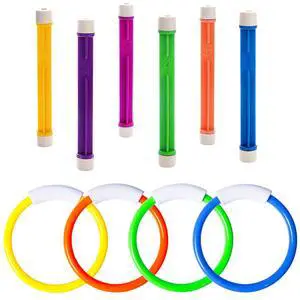 Underwater Pool Toys for Kids Ages 4-8 8-12, Summer Training Swim Pool Diving Toys Set for Fun Water Games Underwater Pool Toys for Kids Ages 4-8 8-12, Summer Training Swim Pool Diving Toys Set for Fun Water Games