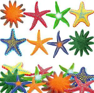 16 Pieces Big Diving Pool Toys, Beach Colorful Starfish Summer Swimming Underwater Pool Toys Soft Rubber Dive Throw for Kids Birthday Swimming Pool Party Favors Fish Tank Stuffer (2 Sizes) 16 Pieces Big Diving Pool Toys, Beach Colorful Starfish Summer Swimming Underwater Pool Toys Soft Rubber Dive Throw for Kids Birthday Swimming Pool Party Favors Fish Tank Stuffer (2 Sizes)