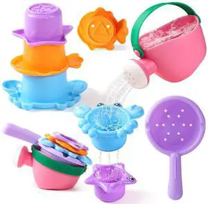 Baby Bath Toys for Kids Ages 1-3 Toddler Bath Toys Mold Free for 2-4 Bathtub Sand Beach Pool Water Toys for 1+ Year Old Girl Gifts 5 PCS (Color Random) Baby Bath Toys for Kids Ages 1-3 Toddler Bath Toys Mold Free for 2-4 Bathtub Sand Beach Pool Water Toys for 1+ Year Old Girl Gifts 5 PCS (Color Random)
