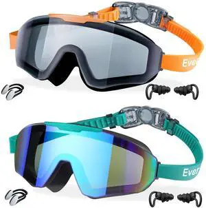 2 Pack Kids Swim Goggles Frame Less Design Anti-fog UV Protection Clear Wide Vision No Leak, Water Pool Swimming Goggles for kids 6-14 8-14 8-12 Youth Children Boys Girls 2 Pack Kids Swim Goggles Frame Less Design Anti-fog UV Protection Clear Wide Vision No Leak, Water Pool Swimming Goggles for kids 6-14 8-14 8-12 Youth Children Boys Girls