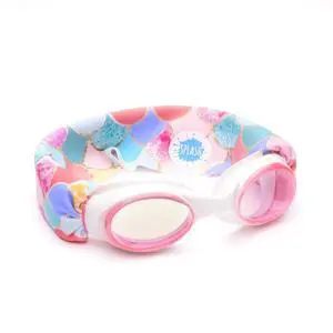 KIDS SWIM GOGGLES with Fabric Strap - MERMAID | Fun, Fashionable, Comfortable - Tangle-Free, Swimming Goggles for Kids, Comfy Fabric Strap Goggles KIDS SWIM GOGGLES with Fabric Strap - MERMAID | Fun, Fashionable, Comfortable - Tangle-Free, Swimming Goggles for Kids, Comfy Fabric Strap Goggles