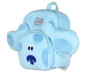 Blue's Clues Fuzzy Soft Character Cartoon Face 12 Inch Backpack For Daily Use Blue's Clues Fuzzy Soft Character Cartoon Face 12 Inch Backpack For Daily Use