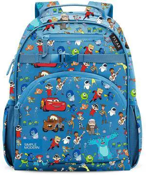 Medium Disney Pixar Toddler Backpack for School Girls and Boys | Kindergarten Elementary Kids Backpack | Fletcher Collection | Kids - 15" tall | Pixar Mashup on Blue Medium Disney Pixar Toddler Backpack for School Girls and Boys | Kindergarten Elementary Kids Backpack | Fletcher Collection | Kids - 15" tall | Pixar Mashup on Blue