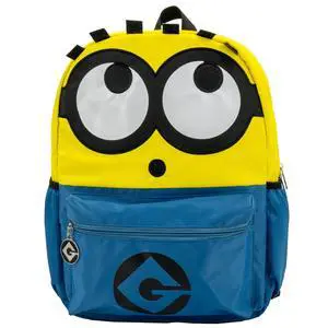 Despicable Me Minions Backpack for Boys & Girls, Kids 16 Inch Schoolbag with 3D Features, Yellow Despicable Me Minions Backpack for Boys & Girls, Kids 16 Inch Schoolbag with 3D Features, Yellow