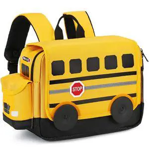 Kids Backpack for Boys Girls Preschool Bookbags 3D Cartoon Daycare Toddler Bags Medium Yellow Kids Backpack for Boys Girls Preschool Bookbags 3D Cartoon Daycare Toddler Bags Medium Yellow