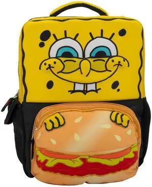 Sponge Bob Square Pants Backpack, 3D Big Face SpongeBob Girls & Boys School Bag 16 Sponge Bob Square Pants Backpack, 3D Big Face SpongeBob Girls & Boys School Bag 16
