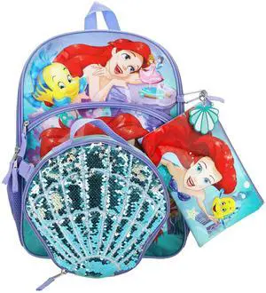 The Little Mermaid 16" 5-Piece Backpack and Lunchbox Set The Little Mermaid 16" 5-Piece Backpack and Lunchbox Set