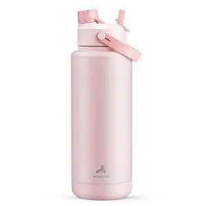 40 oz Insulated Water Bottle with 2-in-1 Straw and Spout Lid, Keep Cold 24H, Leak-Proof, BPA-Free, Double Wall Stainless Steel Water Bottle for Sports, Gym, Travel, and School (Cotton Candy) 40 oz Insulated Water Bottle with 2-in-1 Straw and Spout Lid, Keep Cold 24H, Leak-Proof, BPA-Free, Double Wall Stainless Steel Water Bottle for Sports, Gym, Travel, and School (Cotton Candy)