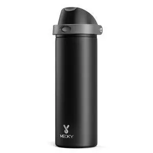 24 oz Insulated Water Bottle for Sports: Stainless Steel Water Bottle with 2-in-1 Straw and Spout Lid - Leak Proof, Cold for 24 Hours, Fits in Car Cup Holder, BPA-Free for Travel Gym, Night 24 oz Insulated Water Bottle for Sports: Stainless Steel Water Bottle with 2-in-1 Straw and Spout Lid - Leak Proof, Cold for 24 Hours, Fits in Car Cup Holder, BPA-Free for Travel Gym, Night