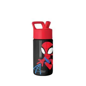 Kids Water Bottle with Straw Lid | 14oz Insulated Stainless Steel Kids Tumbler & Spill Proof Toddler Cup for School, Girls, Boys | Summit | Spidey Kid Kids Water Bottle with Straw Lid | 14oz Insulated Stainless Steel Kids Tumbler & Spill Proof Toddler Cup for School, Girls, Boys | Summit | Spidey Kid