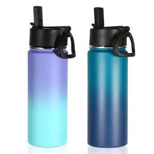 18oz Insulated Water Bottle Bulk 2 Pack,Kids Stainless Steel Water Bottles with Straw,Wide Mouth Reusable Metal Bottle,Double Wall Vacuum Sports Flask For Cold Drink(Assorted,2 Set) 18oz Insulated Water Bottle Bulk 2 Pack,Kids Stainless Steel Water Bottles with Straw,Wide Mouth Reusable Metal Bottle,Double Wall Vacuum Sports Flask For Cold Drink(Assorted,2 Set)