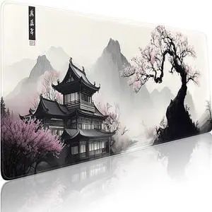 Watercolor Cherry Blossom Mouse Pad Gaming Mousepad Non-Slip Rubber Base Keyboard Pad Desk Mat for Home Office, 31.5 x 11.8 in Watercolor Cherry Blossom Mouse Pad Gaming Mousepad Non-Slip Rubber Base Keyboard Pad Desk Mat for Home Office, 31.5 x 11.8 in