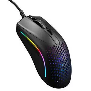 Gaming - Superlight Wired PC Gaming Mouse with Honeycomb Shell, 6 Programmable Buttons, RGB Lighting & PTFE Skates - Model O 2 Mini, Matte Black Gaming - Superlight Wired PC Gaming Mouse with Honeycomb Shell, 6 Programmable Buttons, RGB Lighting & PTFE Skates - Model O 2 Mini, Matte Black