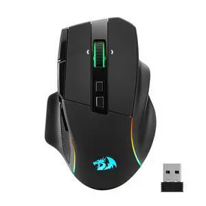Wireless Gaming Mouse, 26,000 Max DPI Optical RGB Mice with 10 Programmable Buttons, Hyper-Fast Scroll, Software Supports DIY Keybinds & DPI, Black Wireless Gaming Mouse, 26,000 Max DPI Optical RGB Mice with 10 Programmable Buttons, Hyper-Fast Scroll, Software Supports DIY Keybinds & DPI, Black