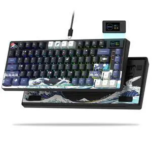 75% Keyboard with Color Multimedia Display Gaming Keyboard 75% Keyboard with Color Multimedia Display Gaming Keyboard