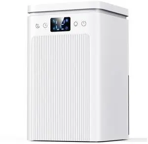 Dehumidifier for Home, 75 OZ Water Tank, Quiet Dehumidifiers for Home with Auto Shut Off, Auto Defrost, Timer, Sleep Mode, 7 Color Light Dehumidifier for Basement, Bedroom, Bathroom - White Dehumidifier for Home, 75 OZ Water Tank, Quiet Dehumidifiers for Home with Auto Shut Off, Auto Defrost, Timer, Sleep Mode, 7 Color Light Dehumidifier for Basement, Bedroom, Bathroom - White