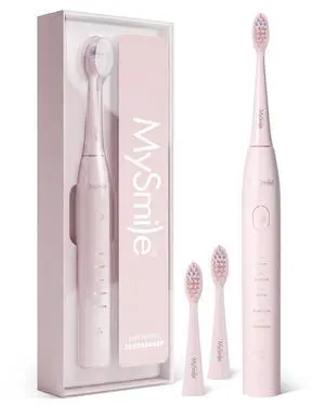Electric Toothbrush for Adults, Rechargeable Sonic Battery Toothbrush Portable with 3 Brush Heads, 2 Mins 5 Modes Smart Timer, 45000VPM, One Charge for 60 Days - Pink Electric Toothbrush for Adults, Rechargeable Sonic Battery Toothbrush Portable with 3 Brush Heads, 2 Mins 5 Modes Smart Timer, 45000VPM, One Charge for 60 Days - Pink