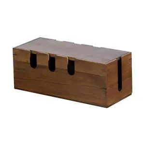 Large Cable Management Box, Wooden Cord Hider Desk Organizer, Power Strip and Cord Hider Box, Surge Protector Floor Cable Organizer, for Desktop Home Office Kitchen Large Cable Management Box, Wooden Cord Hider Desk Organizer, Power Strip and Cord Hider Box, Surge Protector Floor Cable Organizer, for Desktop Home Office Kitchen