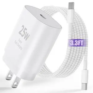 USBC iPad Fast Charger and 3FT USB C Cable Cord, 25W Type C Fast Charger for Apple iPad Pro 11/12.9/13/2025-2018/iPad Air 5/4th Gen,iPhone 15 16 17 Pro Max/Mini/iPad Charger Fast Charging USBC iPad Fast Charger and 3FT USB C Cable Cord, 25W Type C Fast Charger for Apple iPad Pro 11/12.9/13/2025-2018/iPad Air 5/4th Gen,iPhone 15 16 17 Pro Max/Mini/iPad Charger Fast Charging