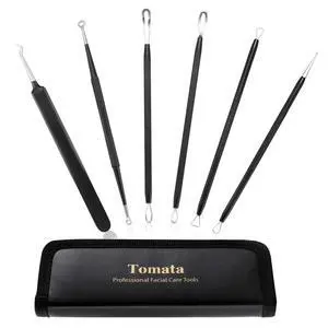 Blackhead Remover Pimple Popper Tool Kit - (6 Piece Kit) - Professional Stainless Pimples Comedone Extractor Removal Tool Blackhead Remover Pimple Popper Tool Kit - (6 Piece Kit) - Professional Stainless Pimples Comedone Extractor Removal Tool