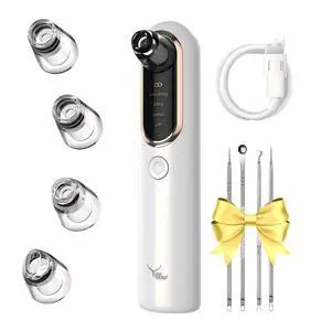 Blackhead Remover Vacuum Blackhead Vacuum Remover Pore Extractor Blackhead Remover Tool Black Head Remover for Face Blackhead Extractor Pore Cleaner Vacuum with USB Charge 4 Modes 5 Suction Heads Blackhead Remover Vacuum Blackhead Vacuum Remover Pore Extractor Blackhead Remover Tool Black Head Remover for Face Blackhead Extractor Pore Cleaner Vacuum with USB Charge 4 Modes 5 Suction Heads