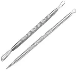 Professional Blackhead and Blemish Remover -Pimple Comedone Removal 2-in-1 Extractor Tool -by La Chat (2 Packs) Professional Blackhead and Blemish Remover -Pimple Comedone Removal 2-in-1 Extractor Tool -by La Chat (2 Packs)