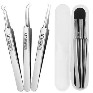 Professional Blackhead Tweezers,High Hard Stainless Steel Blackhead Remover Tweezers, Precision Pimple Popper Tool Kit, Blackhead Extractor Professional Blackhead Tweezers,High Hard Stainless Steel Blackhead Remover Tweezers, Precision Pimple Popper Tool Kit, Blackhead Extractor