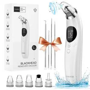 Blackhead Remover Pore Vacuum, Upgraded Black Head Remover for Face, Electric Acne Comedone Whitehead Extractor Tools-5 Suction Power, 5 Probes, USB Rechargeable Pimple Popper Tool Kit Blackhead Remover Pore Vacuum, Upgraded Black Head Remover for Face, Electric Acne Comedone Whitehead Extractor Tools-5 Suction Power, 5 Probes, USB Rechargeable Pimple Popper Tool Kit