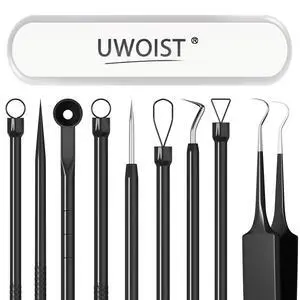 Blackhead Remover Tools Pimple Popper Tool Kit, Comedones Extractor Acne Removal Kit for Blemish, Black Head Remover for face Risk Free Treatment for Whitehead Popping Blackhead Remover Tools Pimple Popper Tool Kit, Comedones Extractor Acne Removal Kit for Blemish, Black Head Remover for face Risk Free Treatment for Whitehead Popping