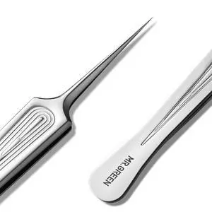 Ingrown Hair Tweezers Needle Nose Pointed Tips Tweezers For Eyebrows Splinters Blackhead Removal Acne Clip Extractor (Long) Ingrown Hair Tweezers Needle Nose Pointed Tips Tweezers For Eyebrows Splinters Blackhead Removal Acne Clip Extractor (Long)
