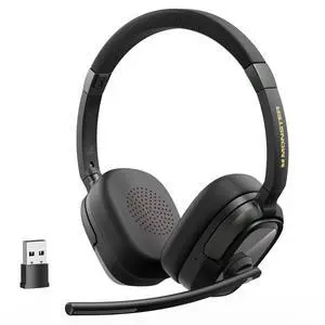 VoiceLink 200 Wireless Headset with Mic for Work, Bluetooth V5.4 Headphones with AI Noise Cancelling Mic & USB Dongle, 60H Playtime & Mic Mute for Computer/Laptop/PC/iPhone/Android VoiceLink 200 Wireless Headset with Mic for Work, Bluetooth V5.4 Headphones with AI Noise Cancelling Mic & USB Dongle, 60H Playtime & Mic Mute for Computer/Laptop/PC/iPhone/Android