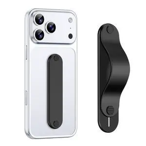 Phone Grip Holder, Finger Strap Stand, Metal Aluminum Alloy Kickstand with Soft TPU Loop - Universal Ultra Slim Comfortable Hand Grip for iPhone Samsung and Most Smartphones, Black Phone Grip Holder, Finger Strap Stand, Metal Aluminum Alloy Kickstand with Soft TPU Loop - Universal Ultra Slim Comfortable Hand Grip for iPhone Samsung and Most Smartphones, Black