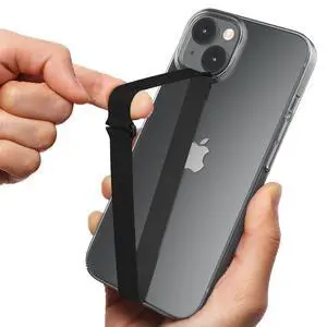 C-Shaped Clip Finger Phone Grip, Silicone Loop for iPhone Case & Samsung. Black 210 C-Shaped Clip Finger Phone Grip, Silicone Loop for iPhone Case & Samsung. Black 210