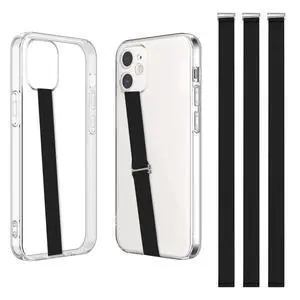 Silicone Phone Grip Strap - Black 210 Phone Hand Strap Holder with Loop for Cell Phones, iPhone Grip, Finger Holder & Back of Phone Grips, Secure Anti-Slip Grip(3 Packs) Silicone Phone Grip Strap - Black 210 Phone Hand Strap Holder with Loop for Cell Phones, iPhone Grip, Finger Holder & Back of Phone Grips, Secure Anti-Slip Grip(3 Packs)