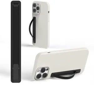 Ultra Thin Phone Grip Stand,Slim Metal Finger Loop Ring Hand Holder Strap Cell Phone Grips for iPhone 16 Pro Max,17 Air,Android,Case Back - Black x Jet Black Ultra Thin Phone Grip Stand,Slim Metal Finger Loop Ring Hand Holder Strap Cell Phone Grips for iPhone 16 Pro Max,17 Air,Android,Case Back - Black x Jet Black
