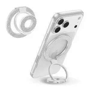 Magnetic Finger Phone Grip Holder Dual-Sided Magnet Gym Finger Ring Loop Adjustable MagSafe Finger Ring for iPhone 17 Pro Max Air 16e 16 15 14 13 12 Pro Max,Samsung,Phone Stand for Magnetic Car Mount Magnetic Finger Phone Grip Holder Dual-Sided Magnet Gym Finger Ring Loop Adjustable MagSafe Finger Ring for iPhone 17 Pro Max Air 16e 16 15 14 13 12 Pro Max,Samsung,Phone Stand for Magnetic Car Mount