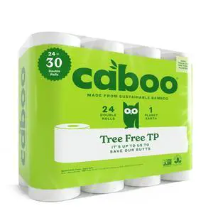 Tree Free Toilet Paper | Septic Safe, Eco Friendly, Chemical Free, Non Toxic | 2 Ply Toilet Tissue, Pack of 24 Double Rolls, 300 Sheets Per Roll Tree Free Toilet Paper | Septic Safe, Eco Friendly, Chemical Free, Non Toxic | 2 Ply Toilet Tissue, Pack of 24 Double Rolls, 300 Sheets Per Roll