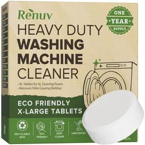 Heavy Duty Washing Machine Cleaner & Descaler, 12 XL Tablets Heavy Duty Washing Machine Cleaner & Descaler, 12 XL Tablets