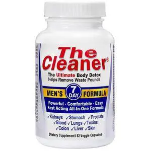 The Cleaner Detox, Powerful 7-Day Complete Internal Cleansing Formula for Men, Support Digestive Health, 52 Vegetarian Capsules The Cleaner Detox, Powerful 7-Day Complete Internal Cleansing Formula for Men, Support Digestive Health, 52 Vegetarian Capsules