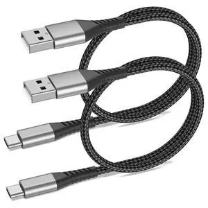 USB A to USB C Cable 2ft, 2 Pack Braided USB Type C Cable Fast Charging Cord, 2 ft USB to USB-C Cable for Car iPhone 15 16 17 Pro Max, iPad Air Pro, Samsung Galaxy S24 S23 Ultra, USBA to USBC Cable USB A to USB C Cable 2ft, 2 Pack Braided USB Type C Cable Fast Charging Cord, 2 ft USB to USB-C Cable for Car iPhone 15 16 17 Pro Max, iPad Air Pro, Samsung Galaxy S24 S23 Ultra, USBA to USBC Cable