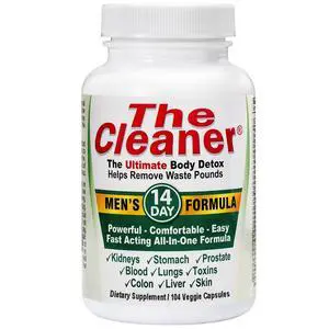 The Cleaner Detox, Powerful 14-Day Complete Internal Cleansing Formula for Men, Support Digestive Health, 104 Vegetarian Capsules The Cleaner Detox, Powerful 14-Day Complete Internal Cleansing Formula for Men, Support Digestive Health, 104 Vegetarian Capsules