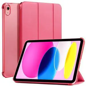 Case for iPad (A16) 11th Generation 11 Inch 2025, iPad 10th Generation 10.9 inch 2022, Slim Stand Protective Cover with Hard PC Translucent Back Shell Cover, Support Touch ID, Raspberry Case for iPad (A16) 11th Generation 11 Inch 2025, iPad 10th Generation 10.9 inch 2022, Slim Stand Protective Cover with Hard PC Translucent Back Shell Cover, Support Touch ID, Raspberry